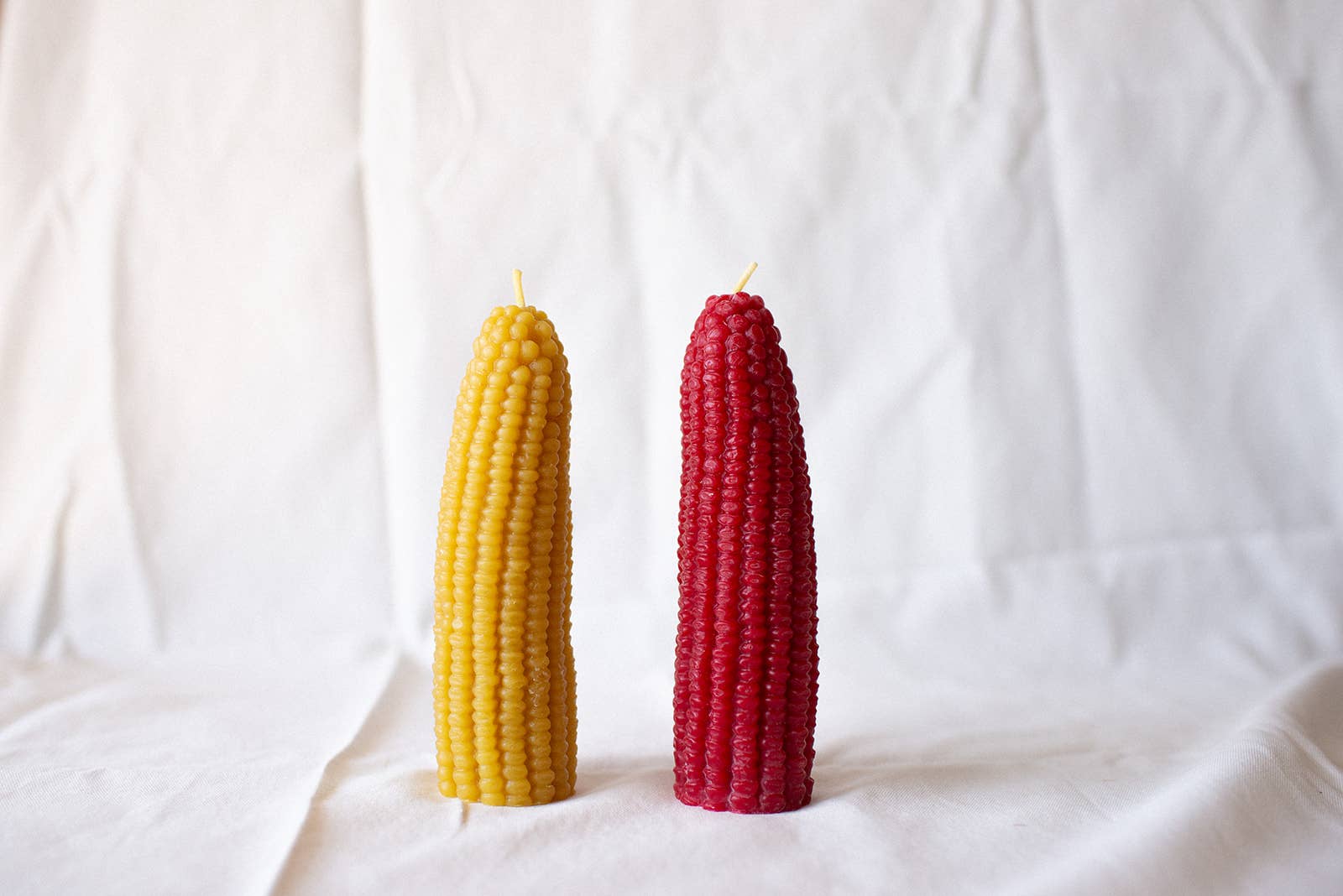 Beeswax Corn Candle: Yellow
