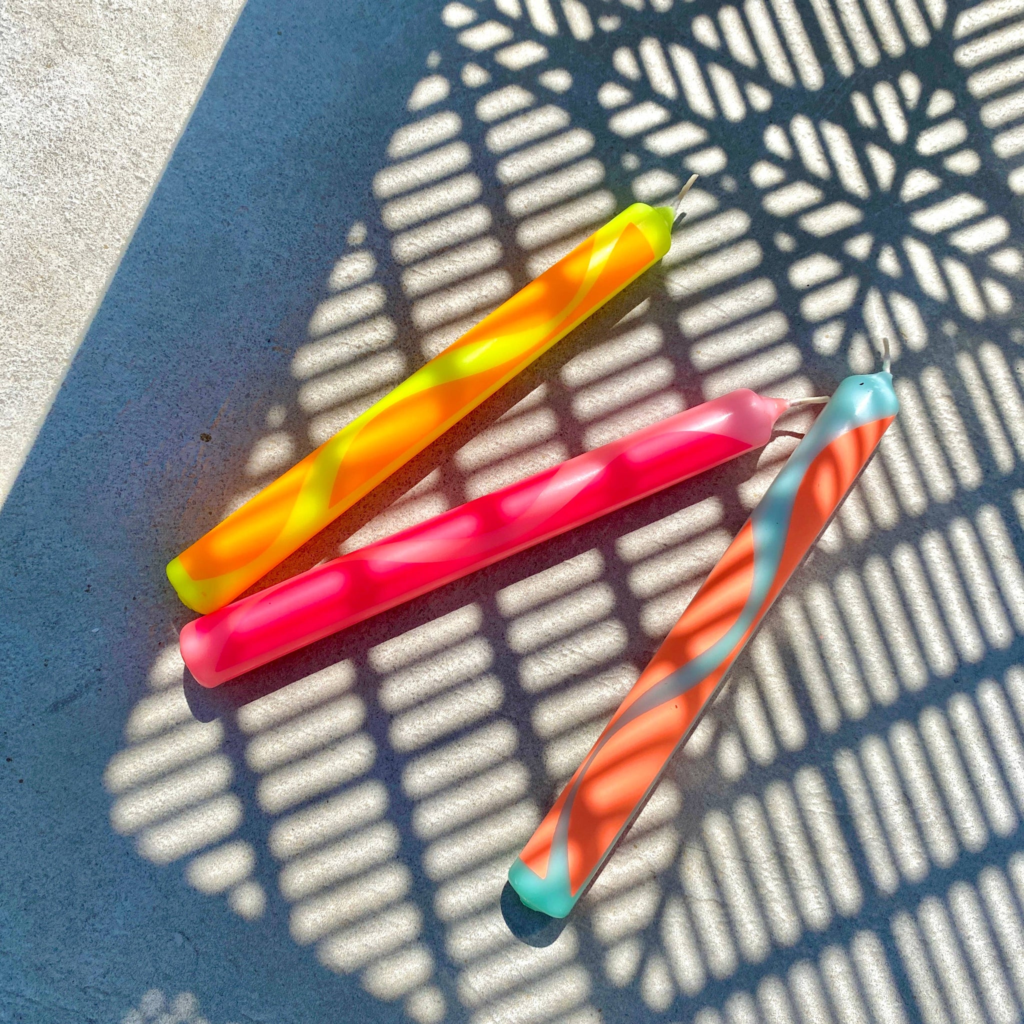 Neon Graphic Candles