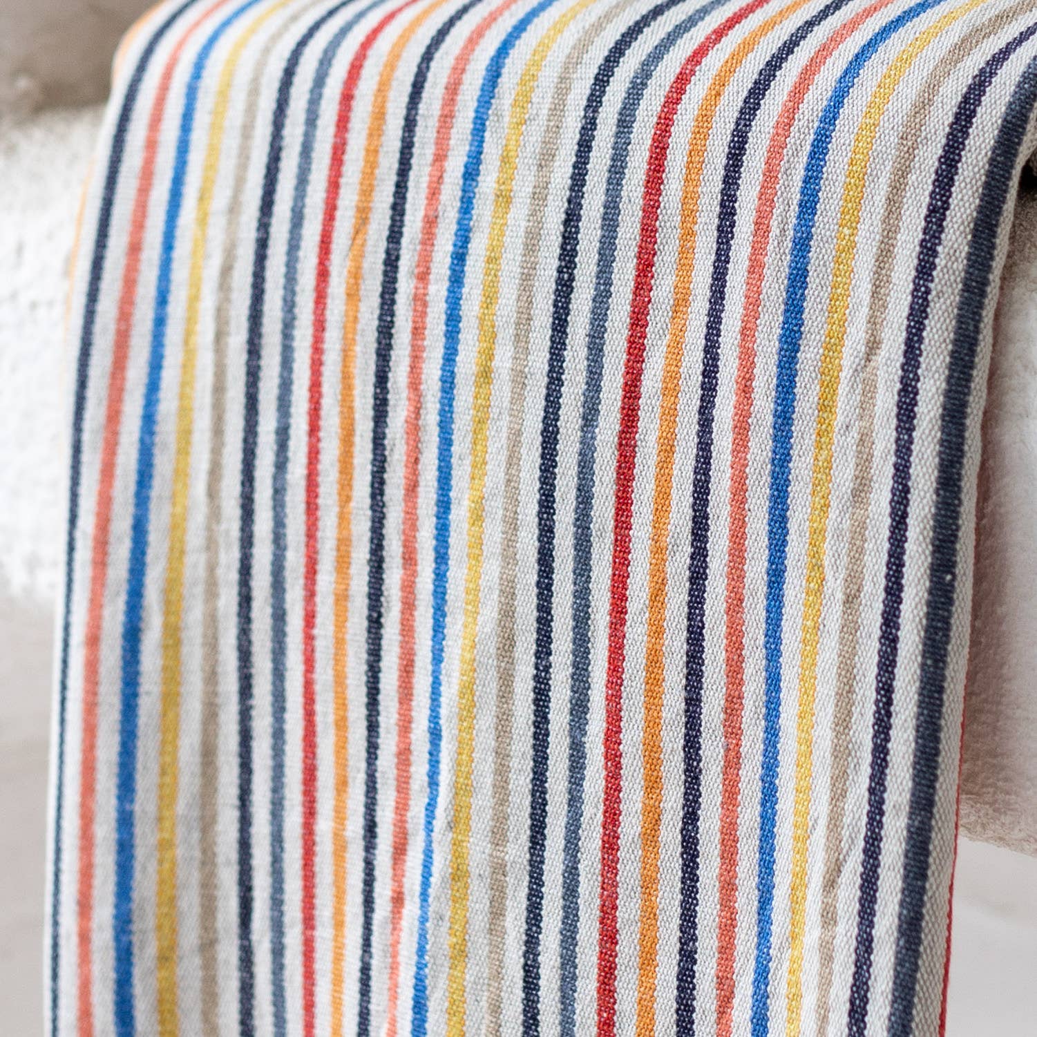 Rustic Vintage Bath Beach Towels: Light Stripe
