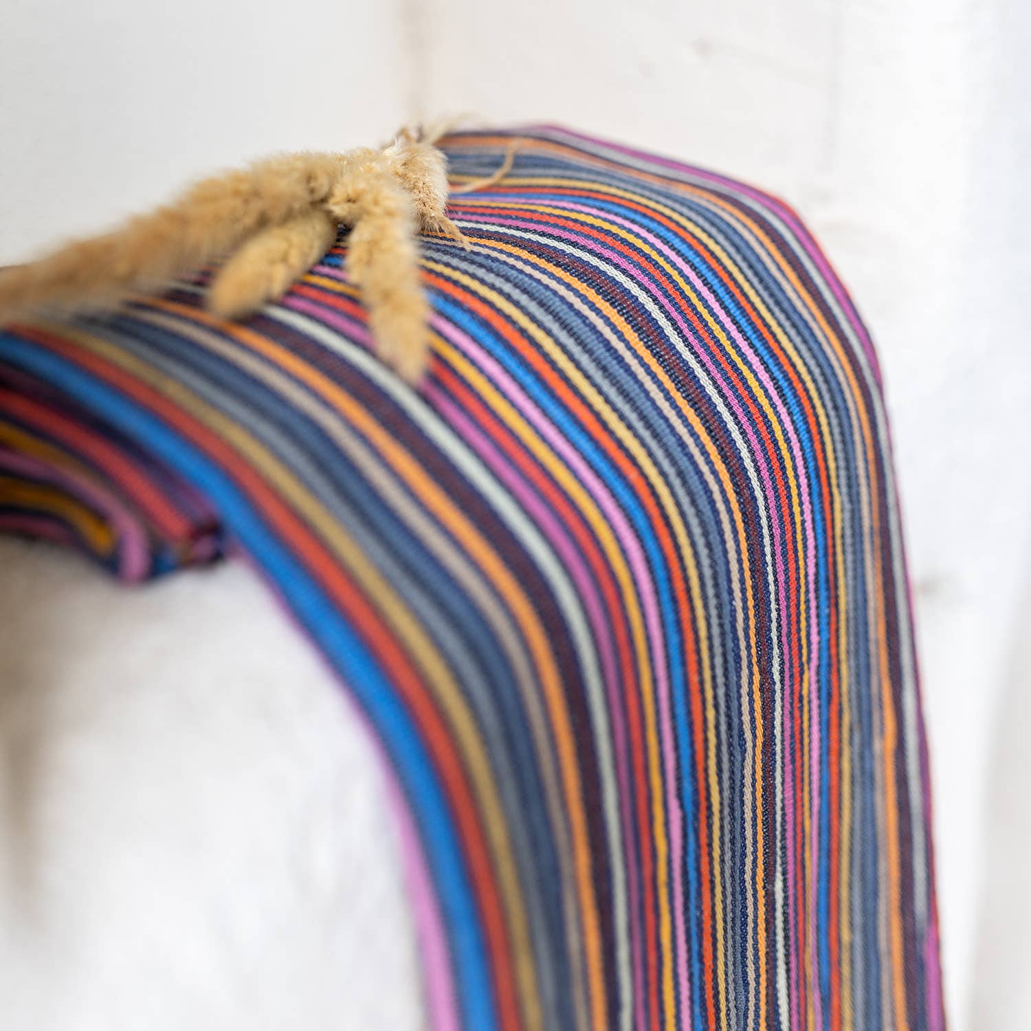 Rustic Vintage Bath Beach Towels: Rainbow Stripe