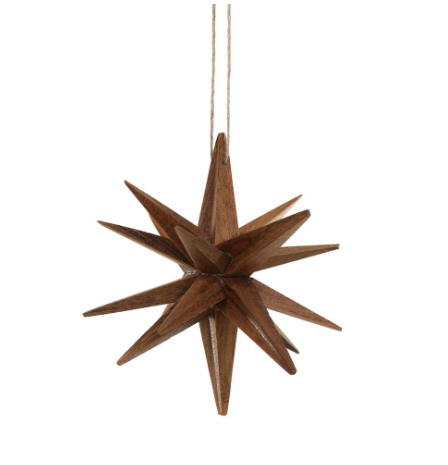 Wooden Star Ornament