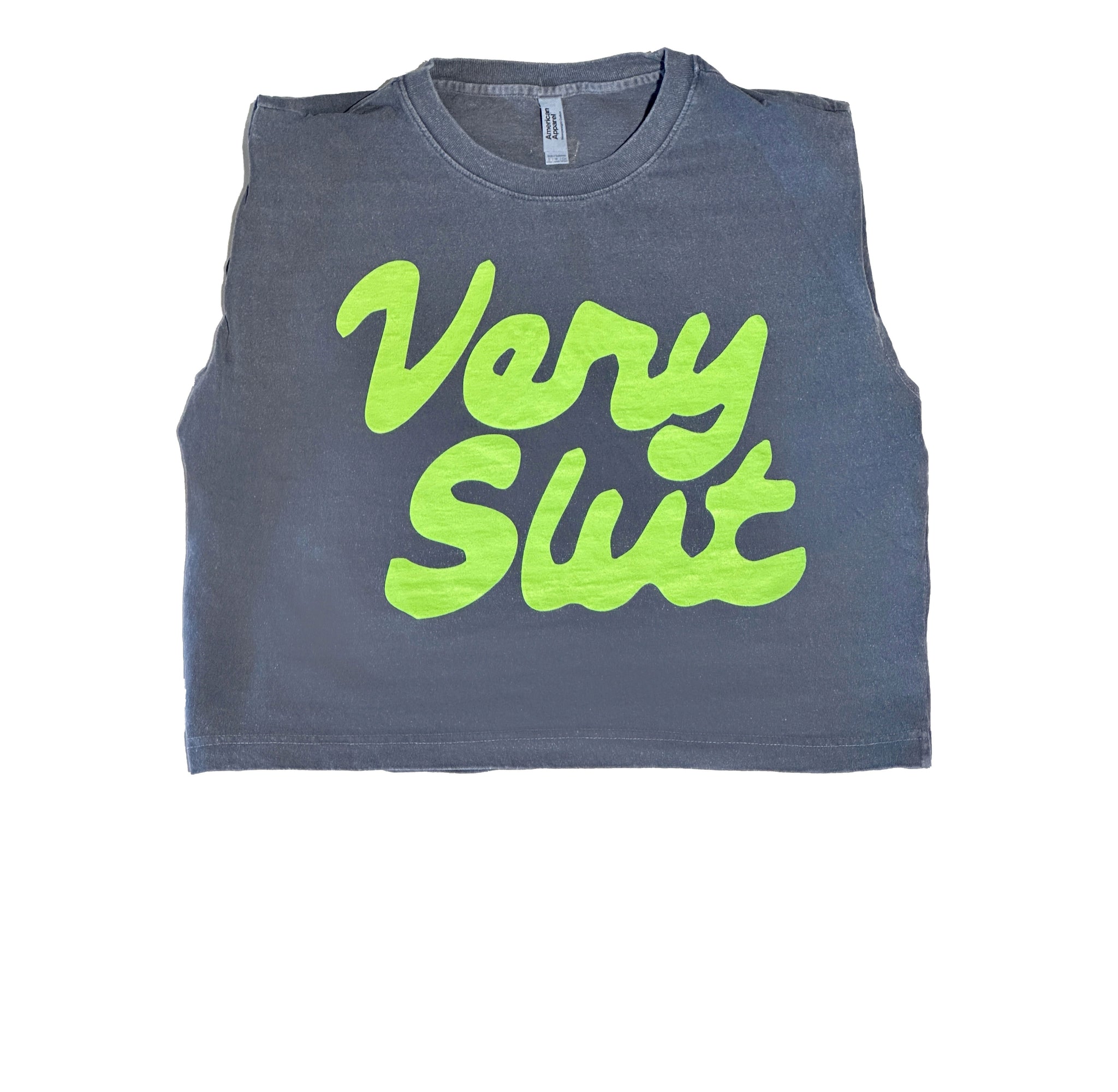Very Slut Cropped Muscle Tank
