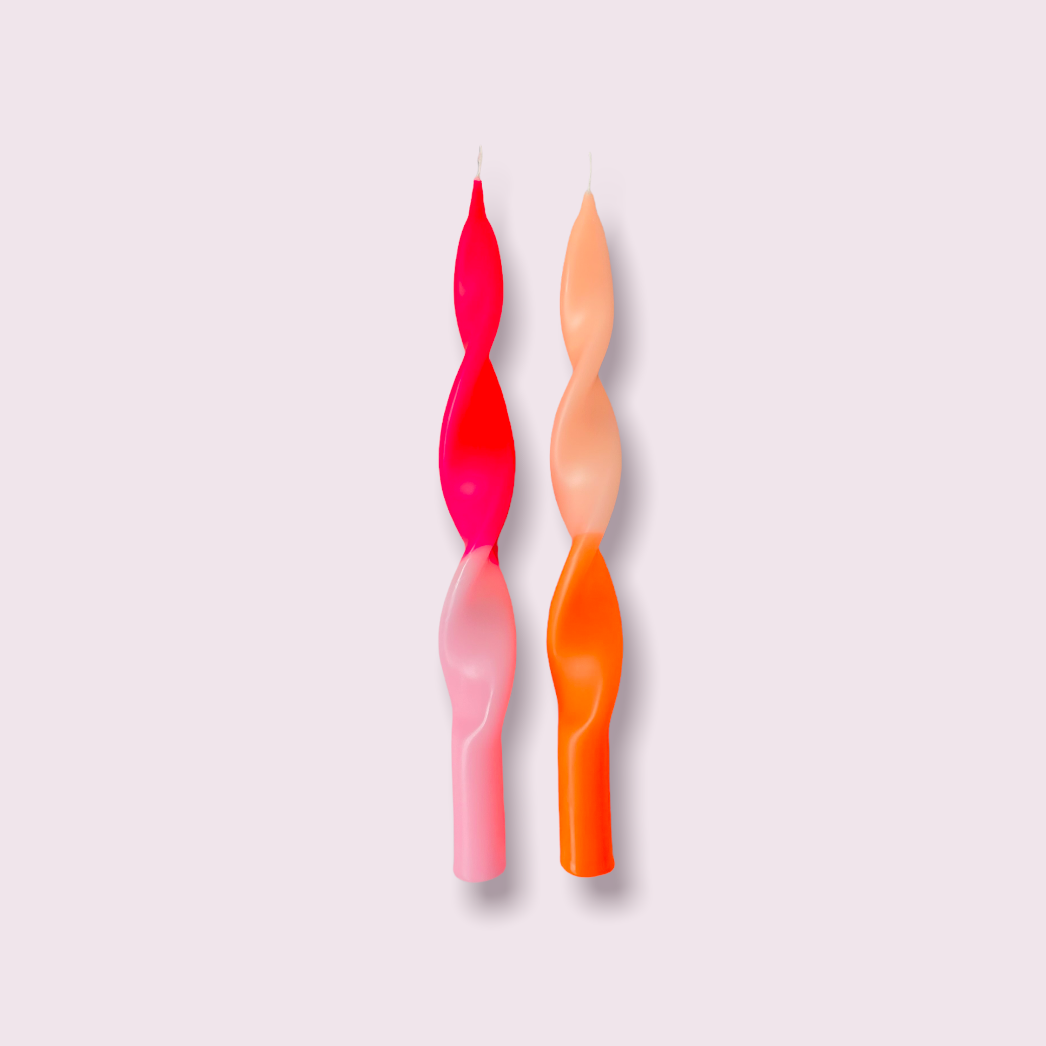 Dip Dye Curly Candles * Miami Edition pink