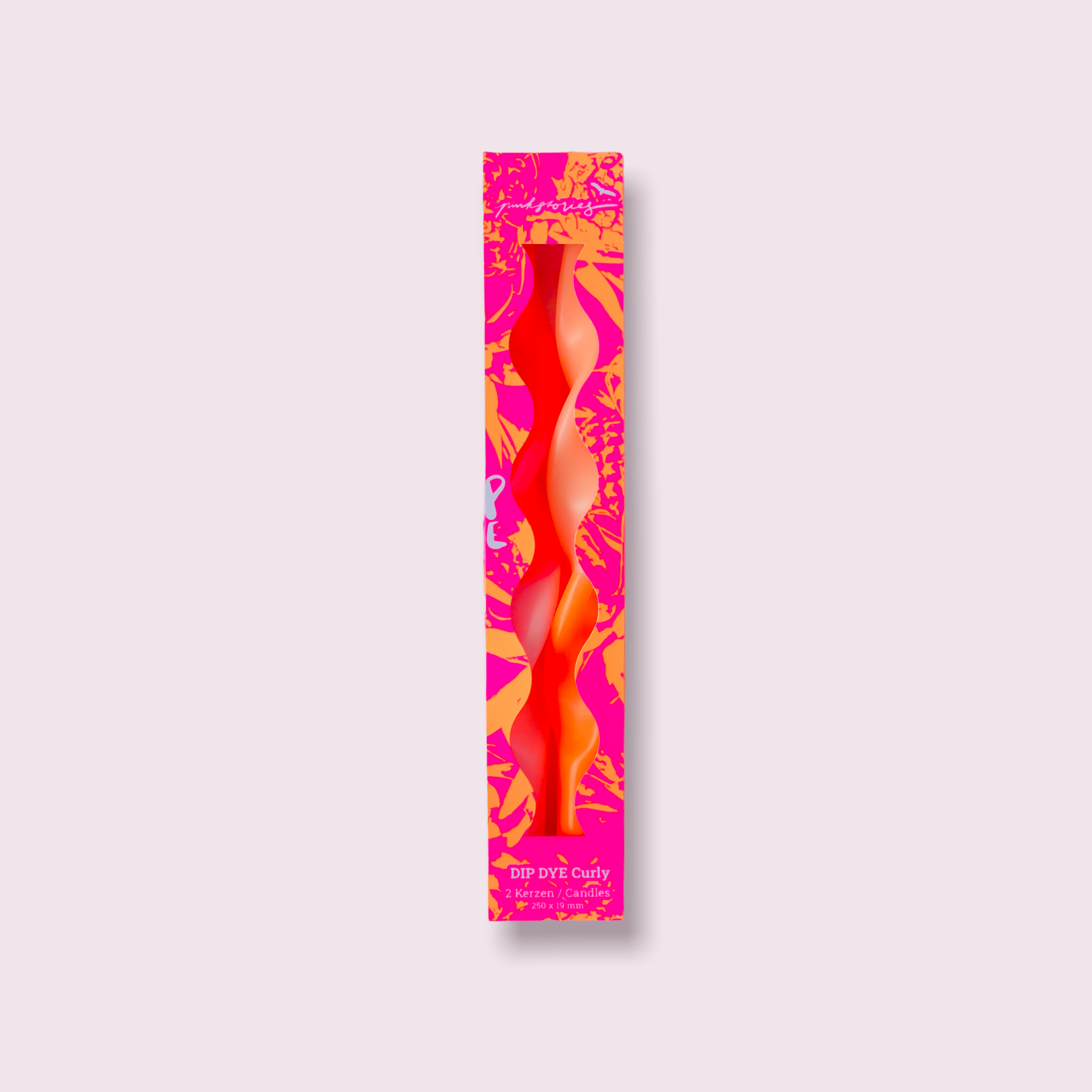 Dip Dye Curly Candles * Miami Edition pink