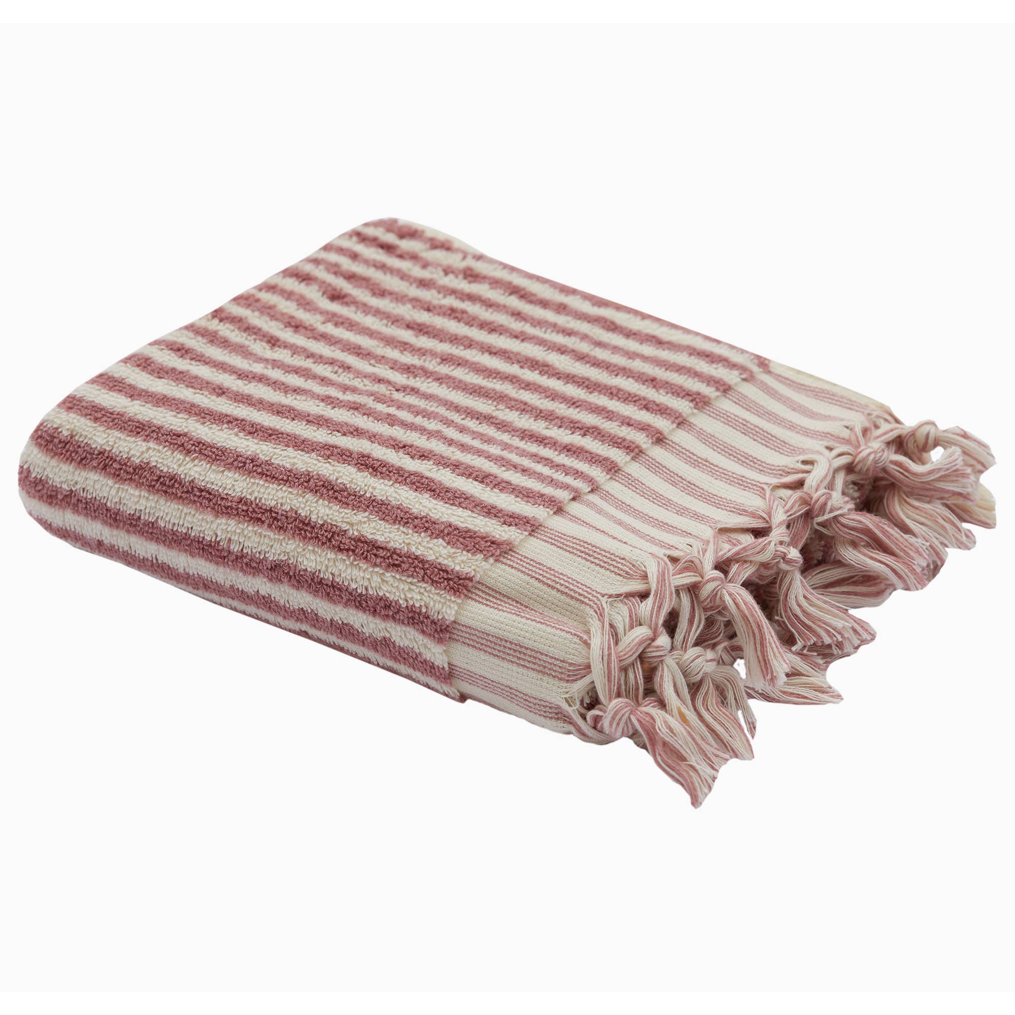 Pompom Bubble Handloomed Turkish Hand Towels: Multi-Colored