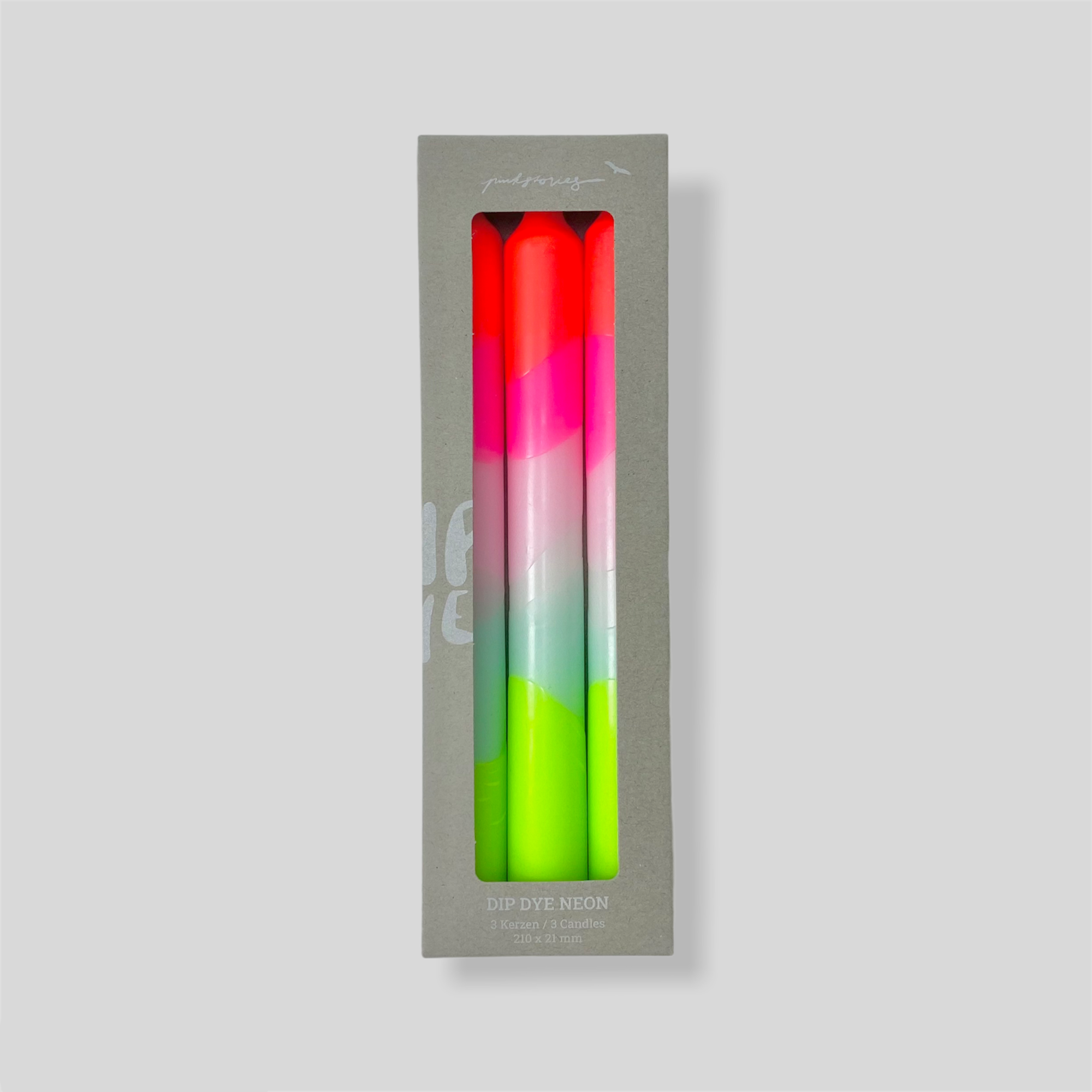 Dip Dye Neon Candles - Lollipop Trees