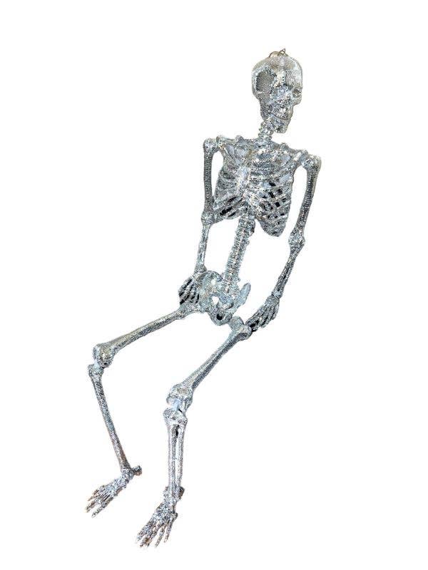 Disco Mirrorball Skeleton 6 feet tall