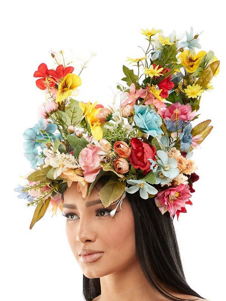 Oversized Floral Midsomer Headpiece