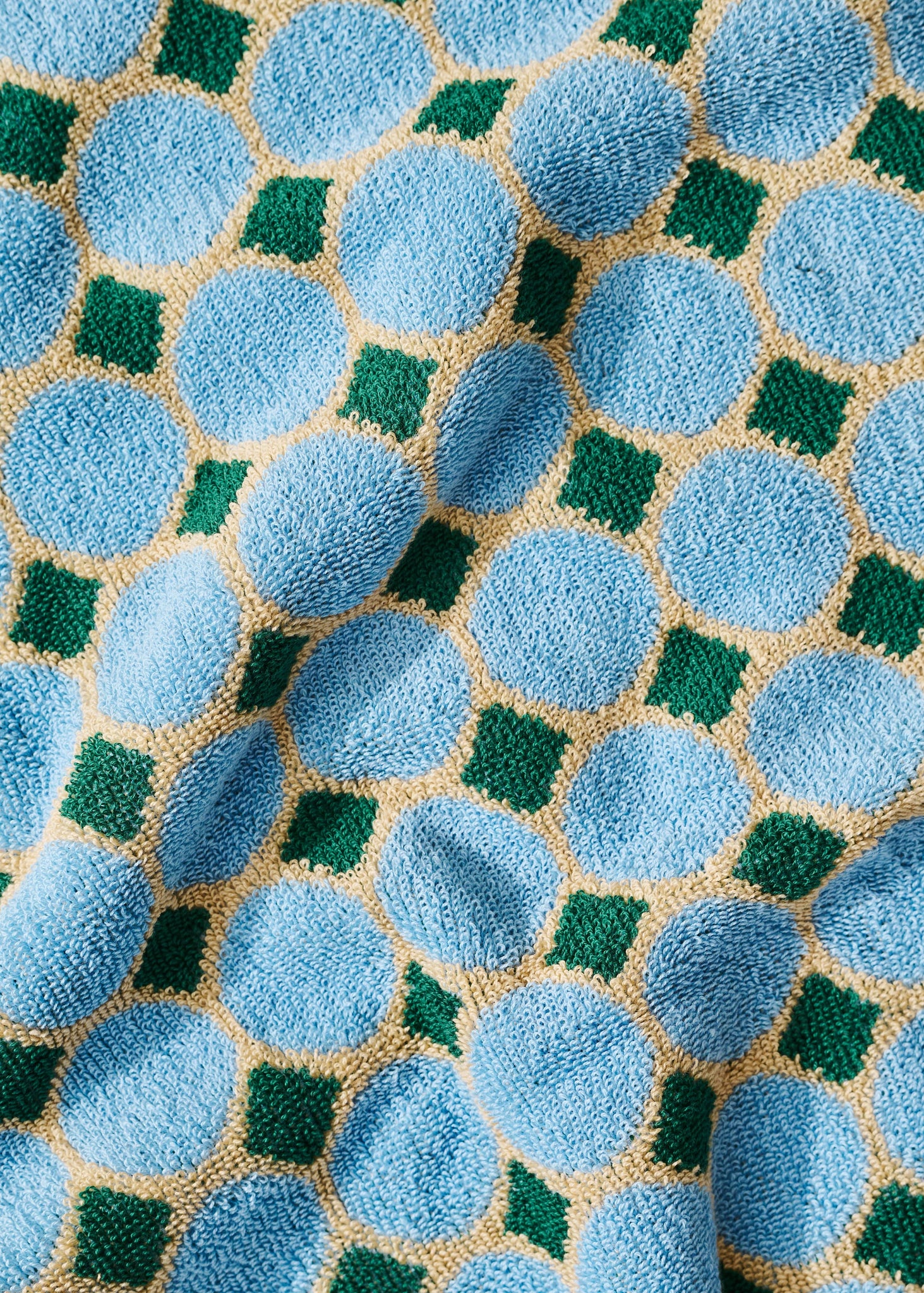 Poolside Geometric Terry Cloth Hand Towel