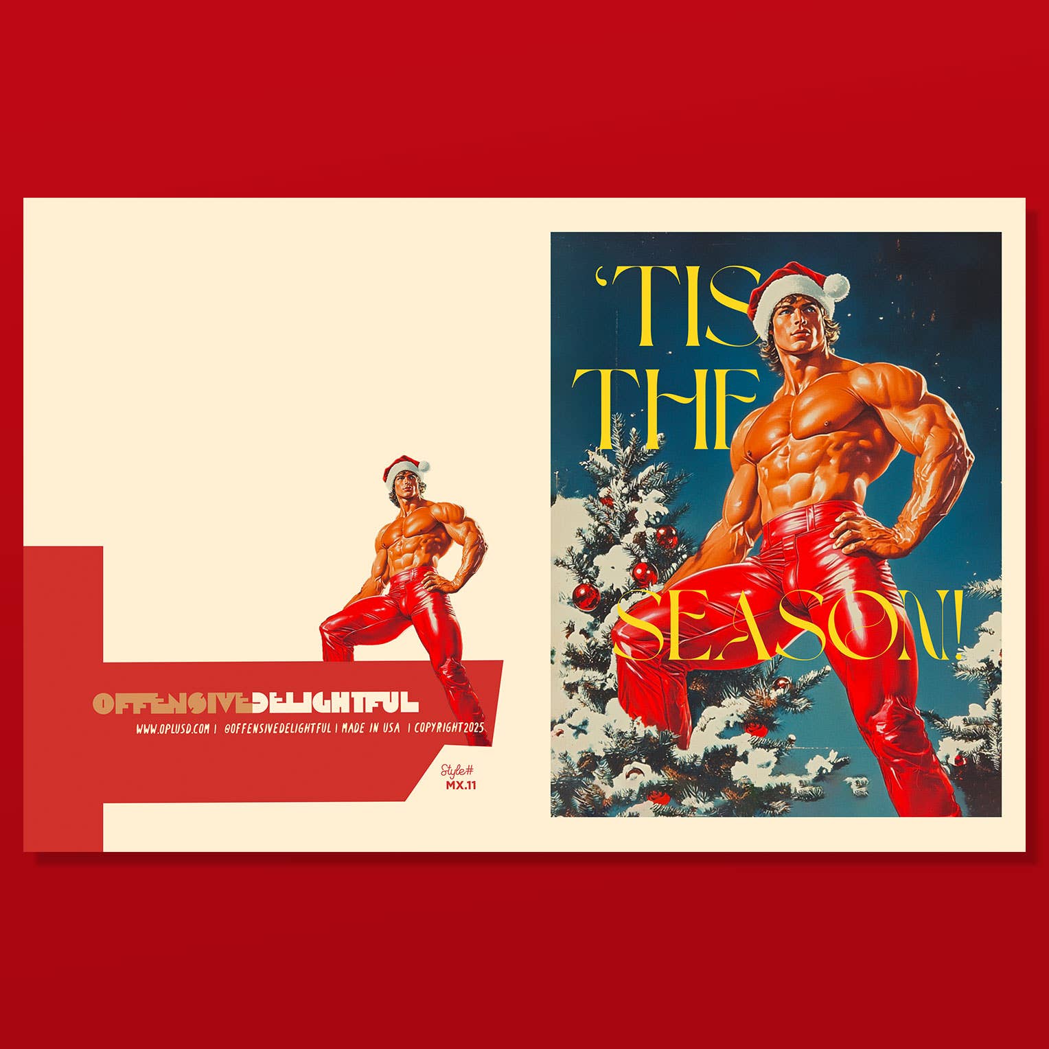 TIS THE SEXY SEASON christmas, gay, holiday card