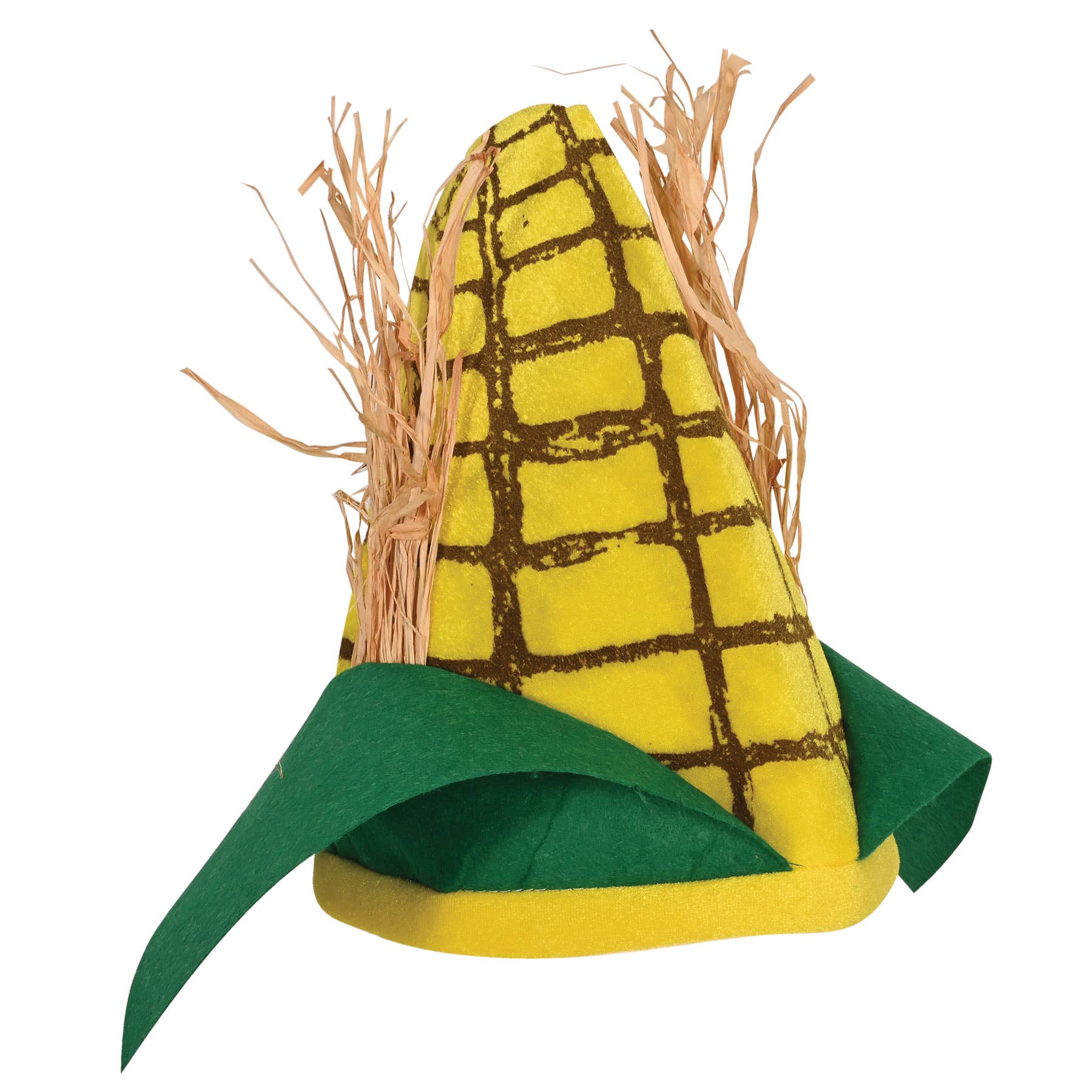 Plush Corn Cob Hat, one size fits most