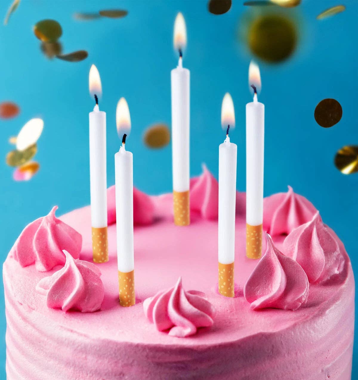 Cigarette Birthday Cake Candles