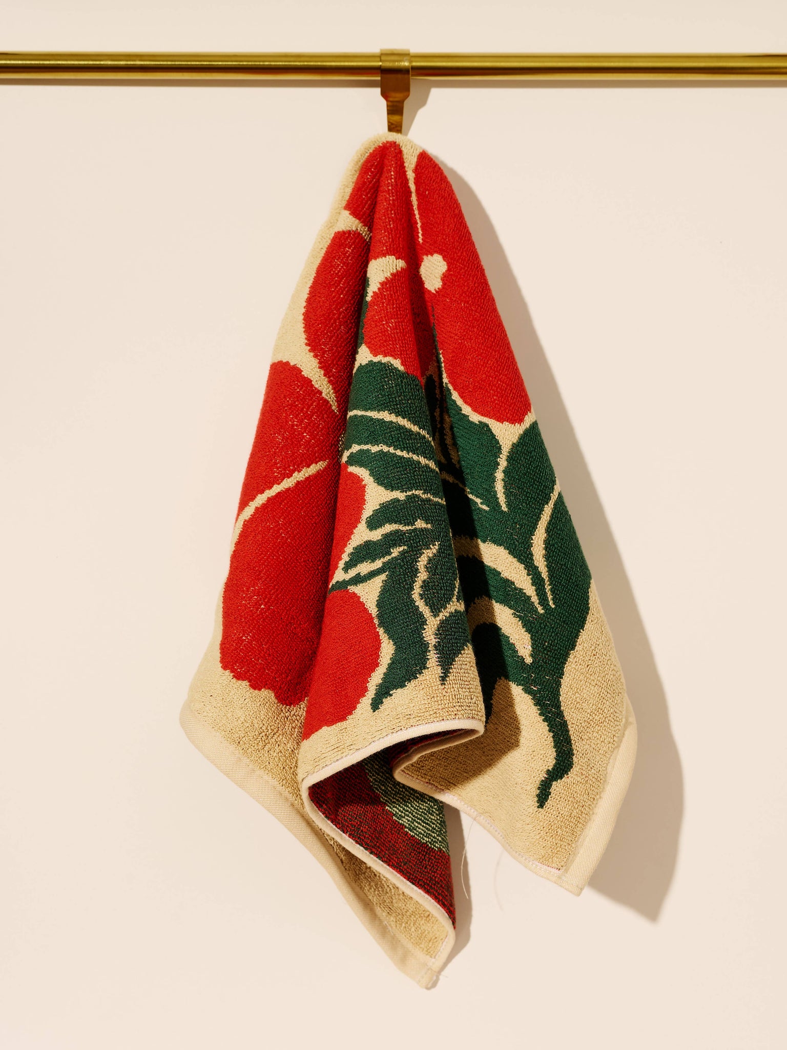 Orange Flower Terry Cloth Hand/Kitchen Towel