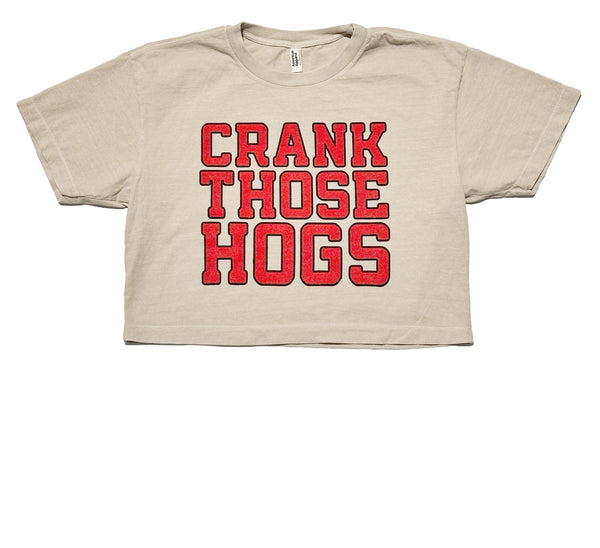 Crank Those Hogs Cropped Tee