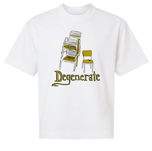 Degenerate Chairs Stacked Boxy Tee