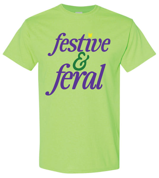 Mardi Gras - Festive and Feral Tee