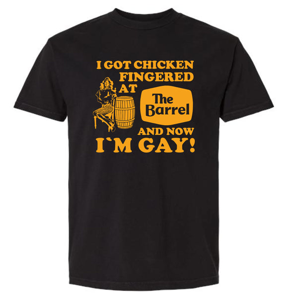 I Got Chicken Fingered at the Barrel and now I'm Gay Boxy cut T-Shirt
