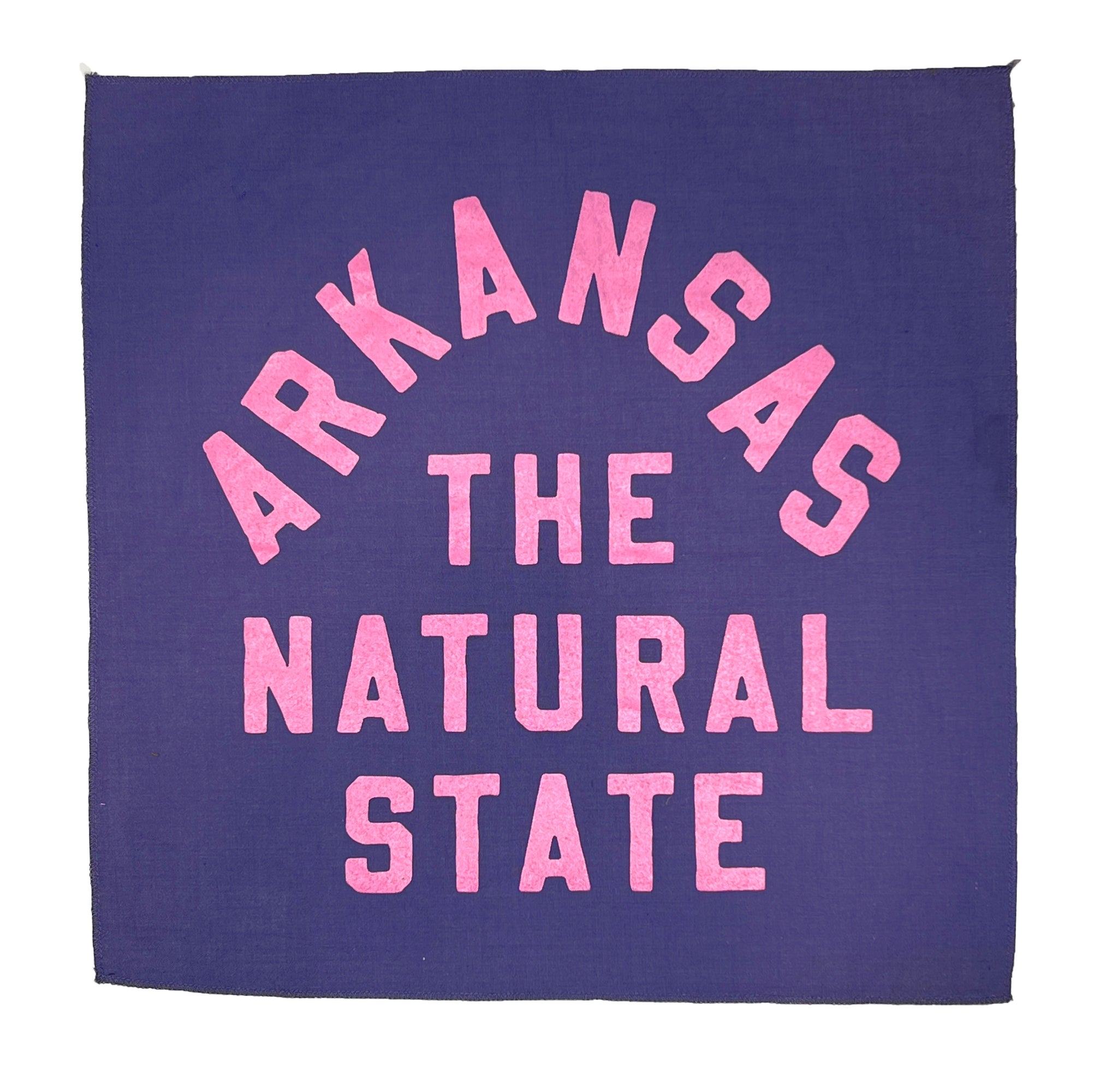 Arkansas The Natural State Bandana - Purple