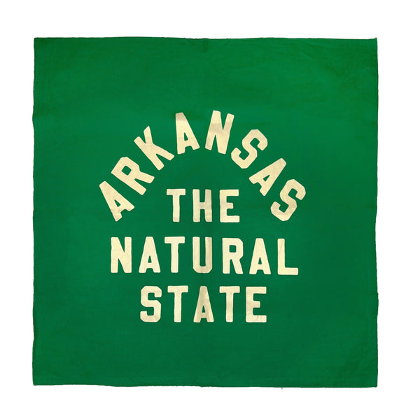Arkansas The Natural State Bandana - Green