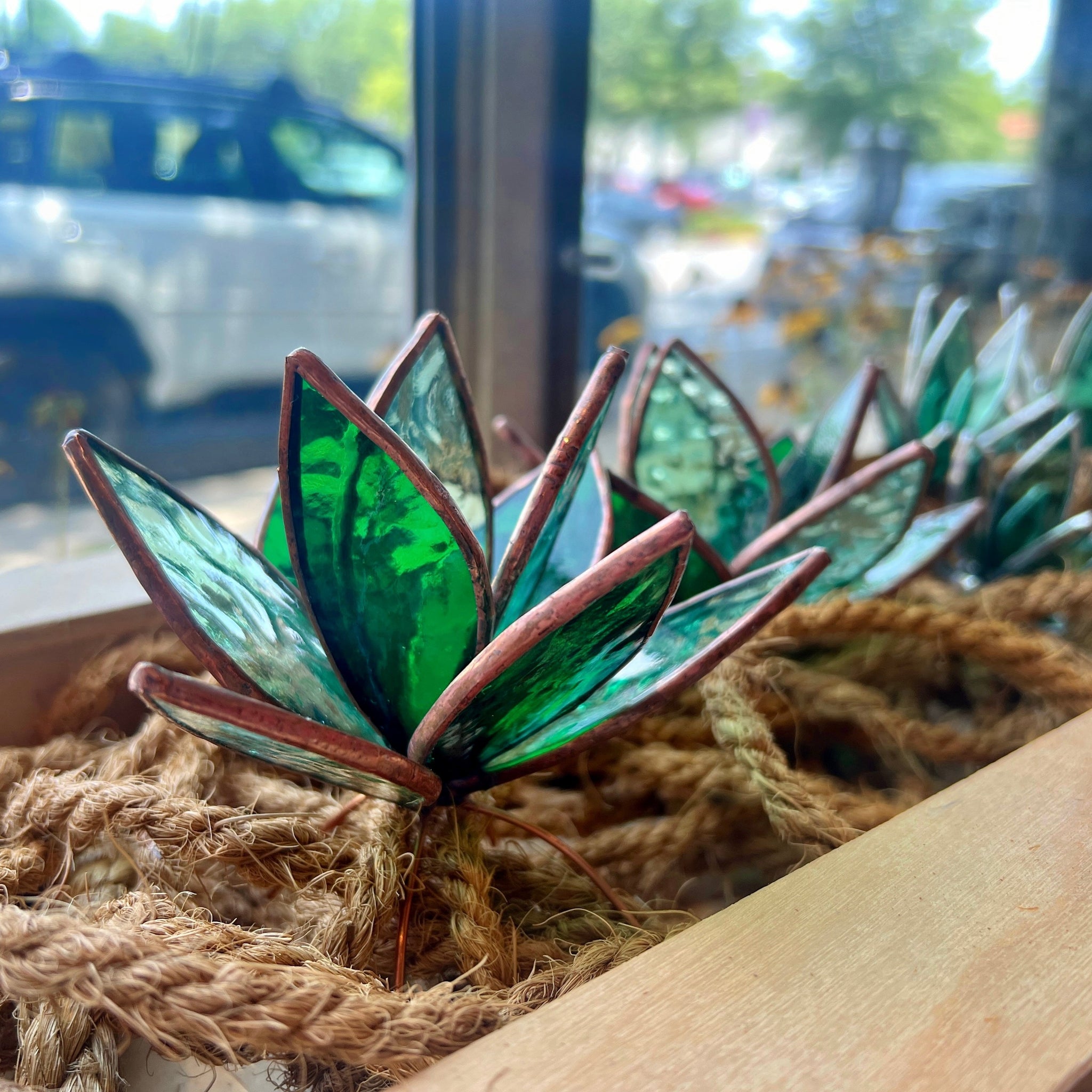 3D Stained Glass Succulent
