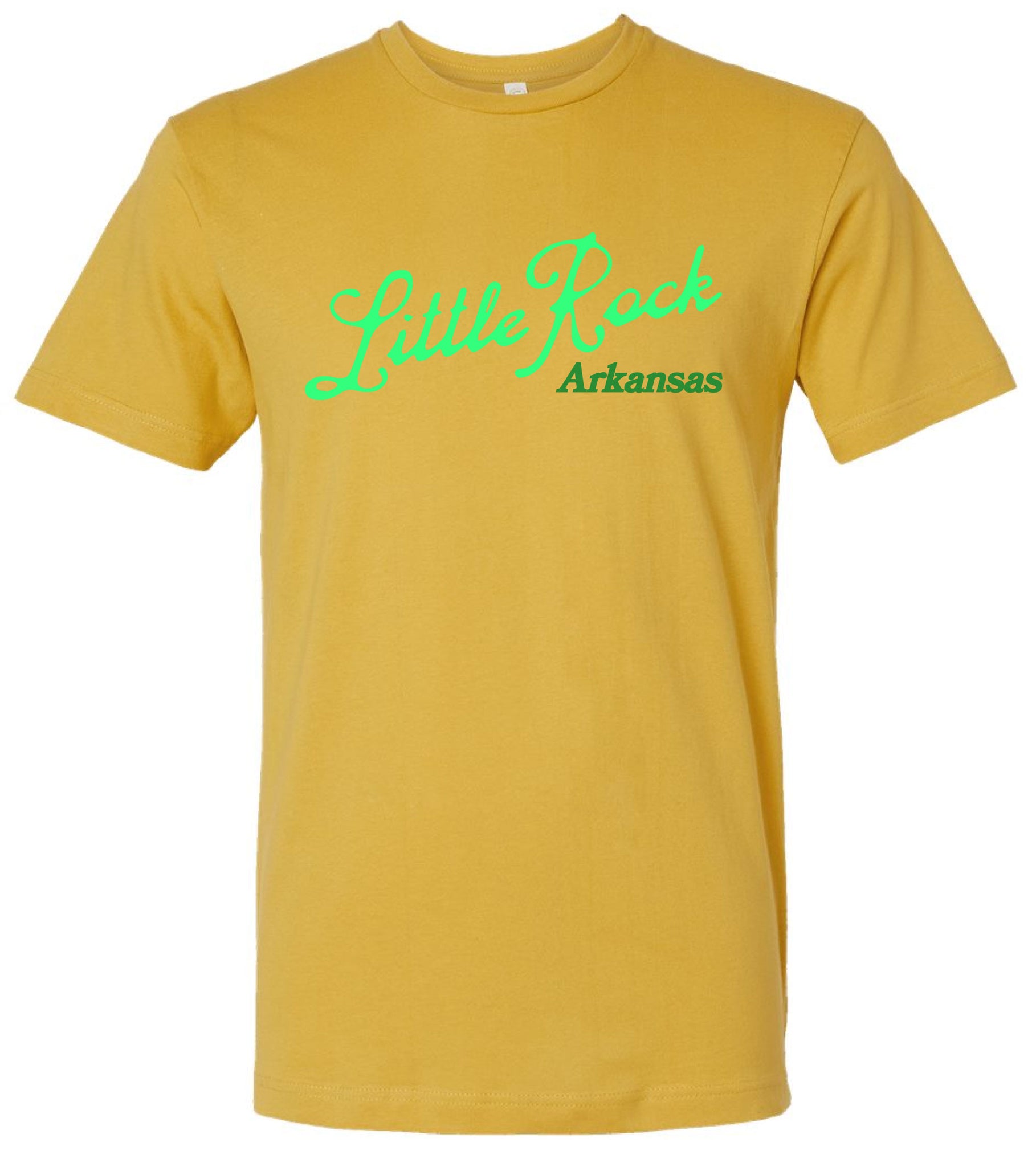 Little Rock, Arkansas Mustard Unisex Tee