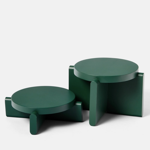 Green Pedestal Set