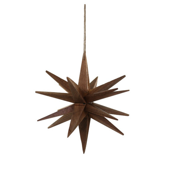 Wooden Star Ornament