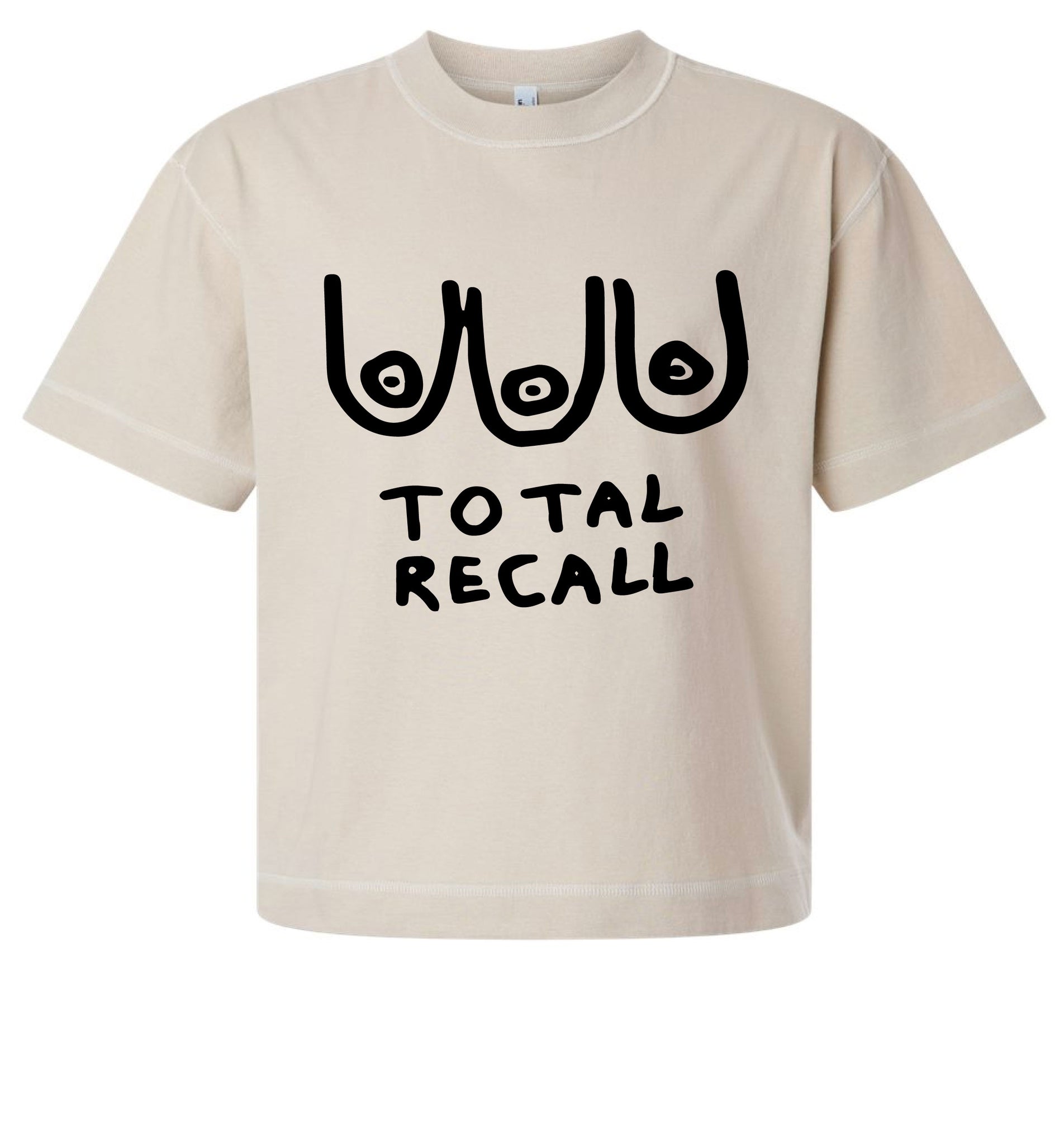 Total Recall Three Titties Crop Tee