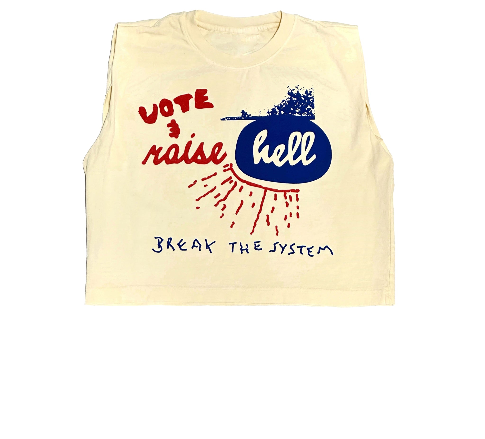 VOTE & Raise Hell Cropped Muscle Tank