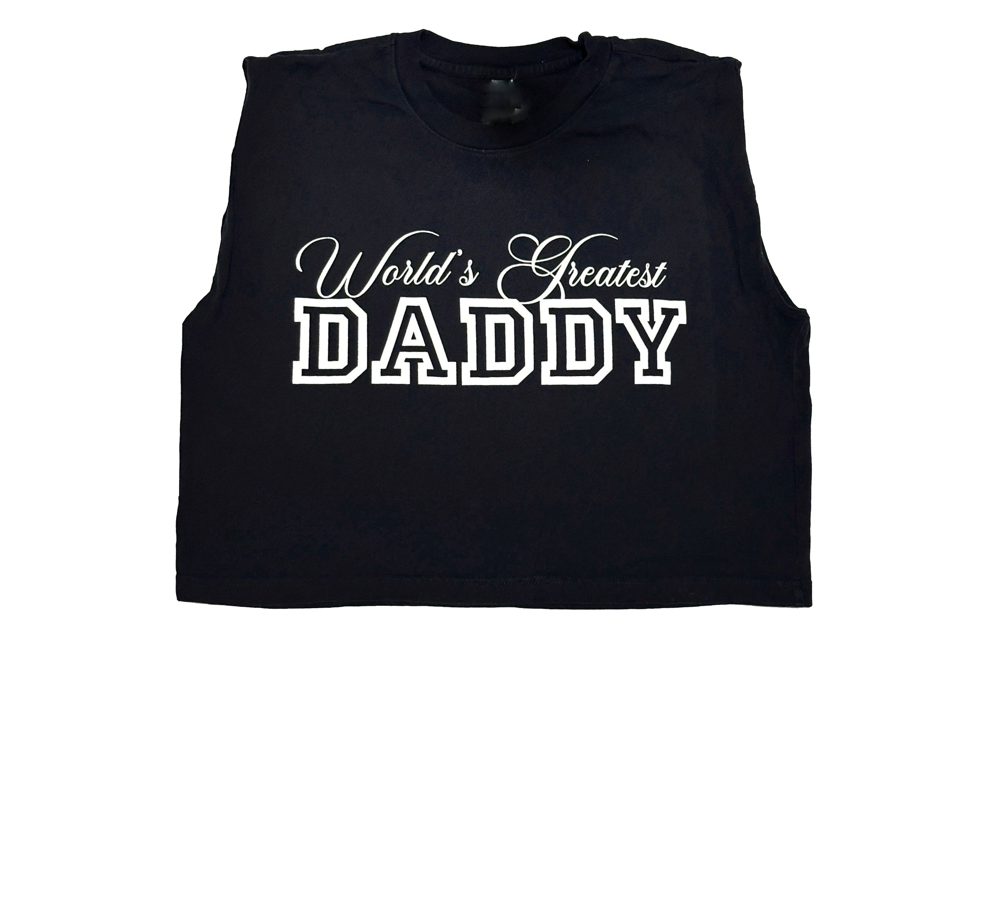 World's Greatest DADDY Muscle Crop Tee