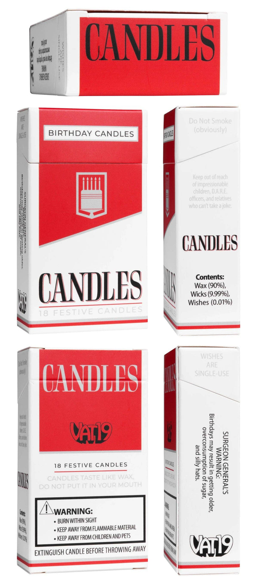 Cigarette Birthday Cake Candles