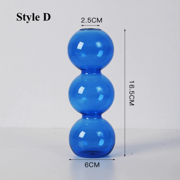 Blue Glass Vase / Candlestick Holder