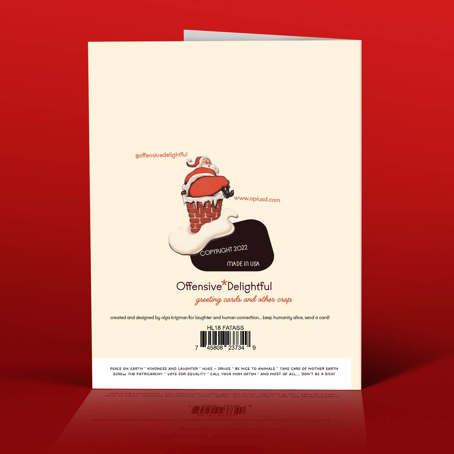 DOES MY ASS LOOK FAT IN THIS - Santa Holiday Card