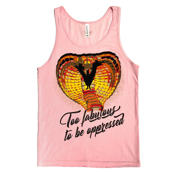 Too Fabulous to be Oppressed Snake Tank Top