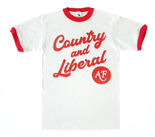 Country and Liberal AF - Ringer Tee