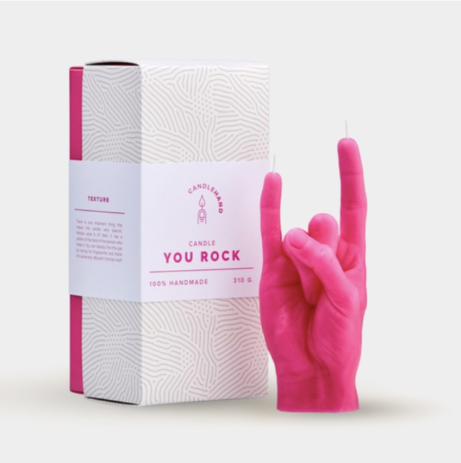 Hand Gesture Candles - YOU ROCK