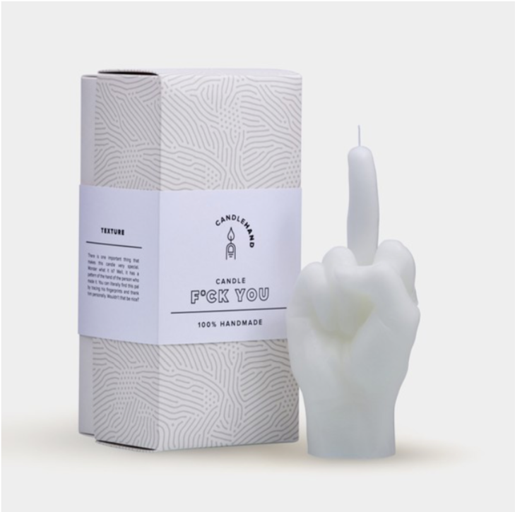 Hand Gesture Candle - F**K YOU