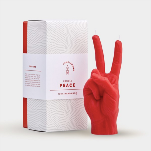 Hand Gesture Candles - PEACE